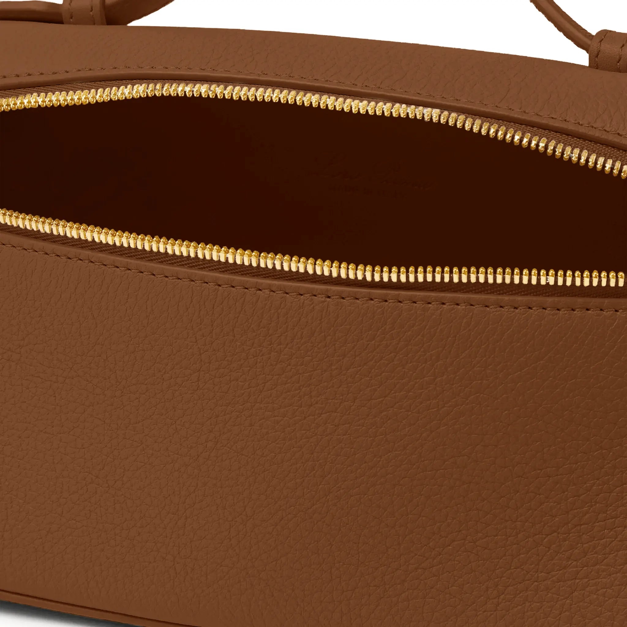 Detailed View of Loro Piana Extra Pocket L19 Camel Sun Gold Shoulder Bag